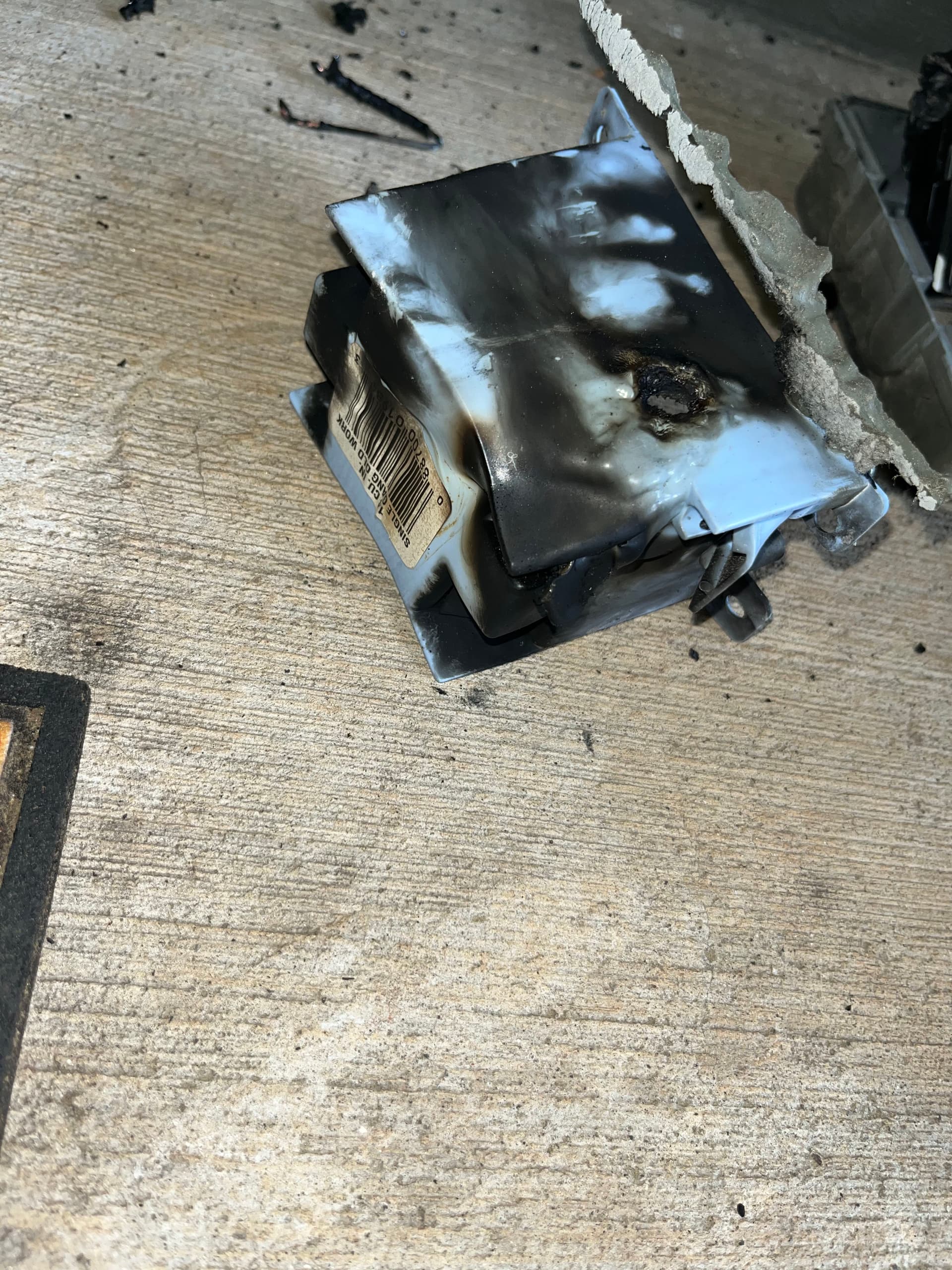 Gallery photos for Lightning Strike Destroyed This Outdoor GFCI Outlet - Here's What We Found: Image #3