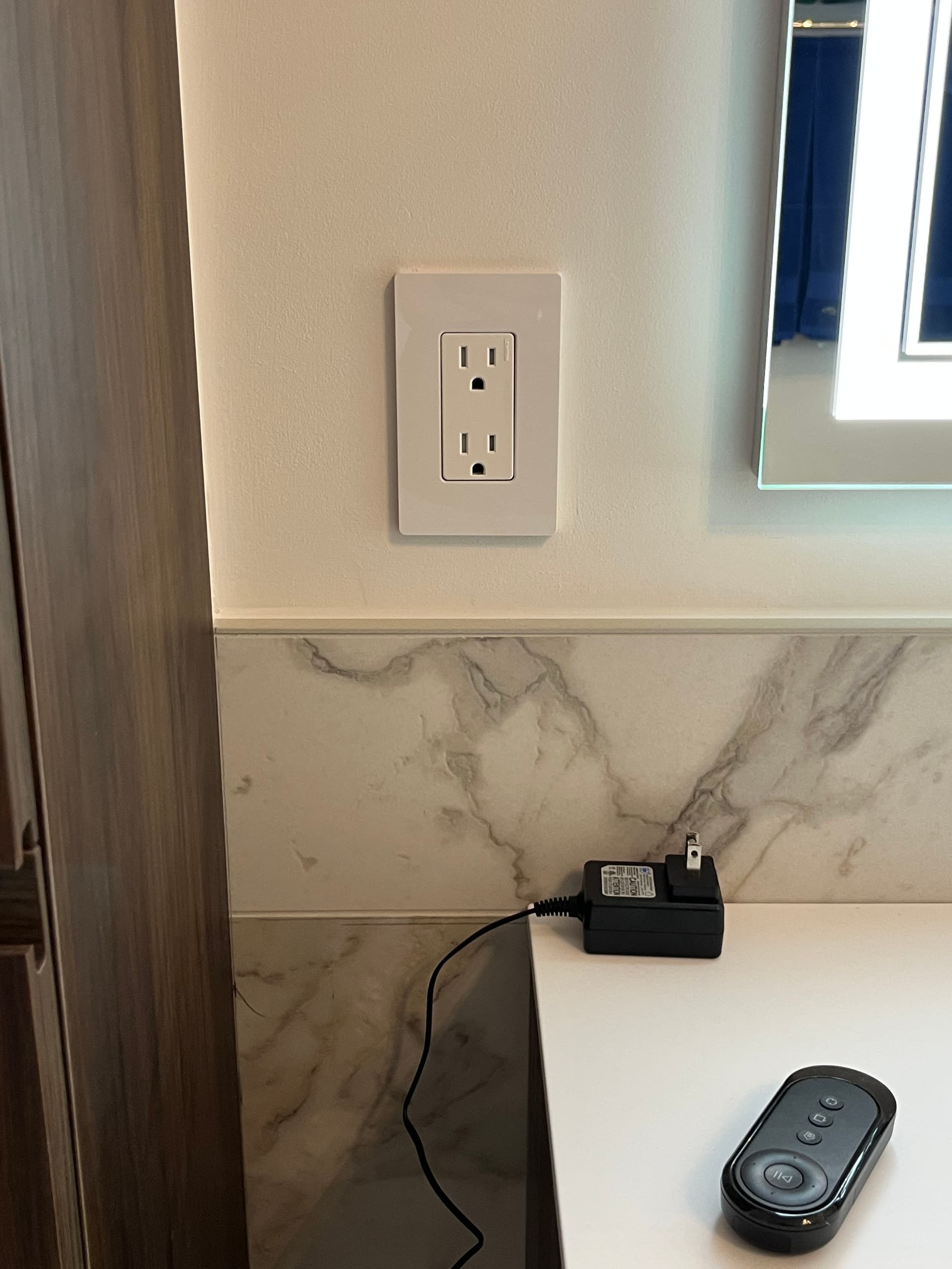 Master Bath Electrical Upgrade with Statement Lighting