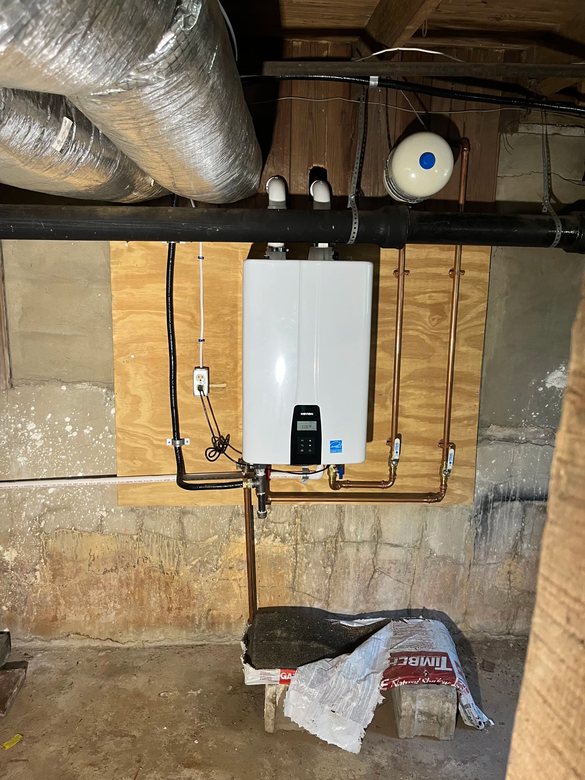 Gallery photos for Dedicated Circuit and GFCI Added to Fix Tankless Water Heater Trips: Image #1