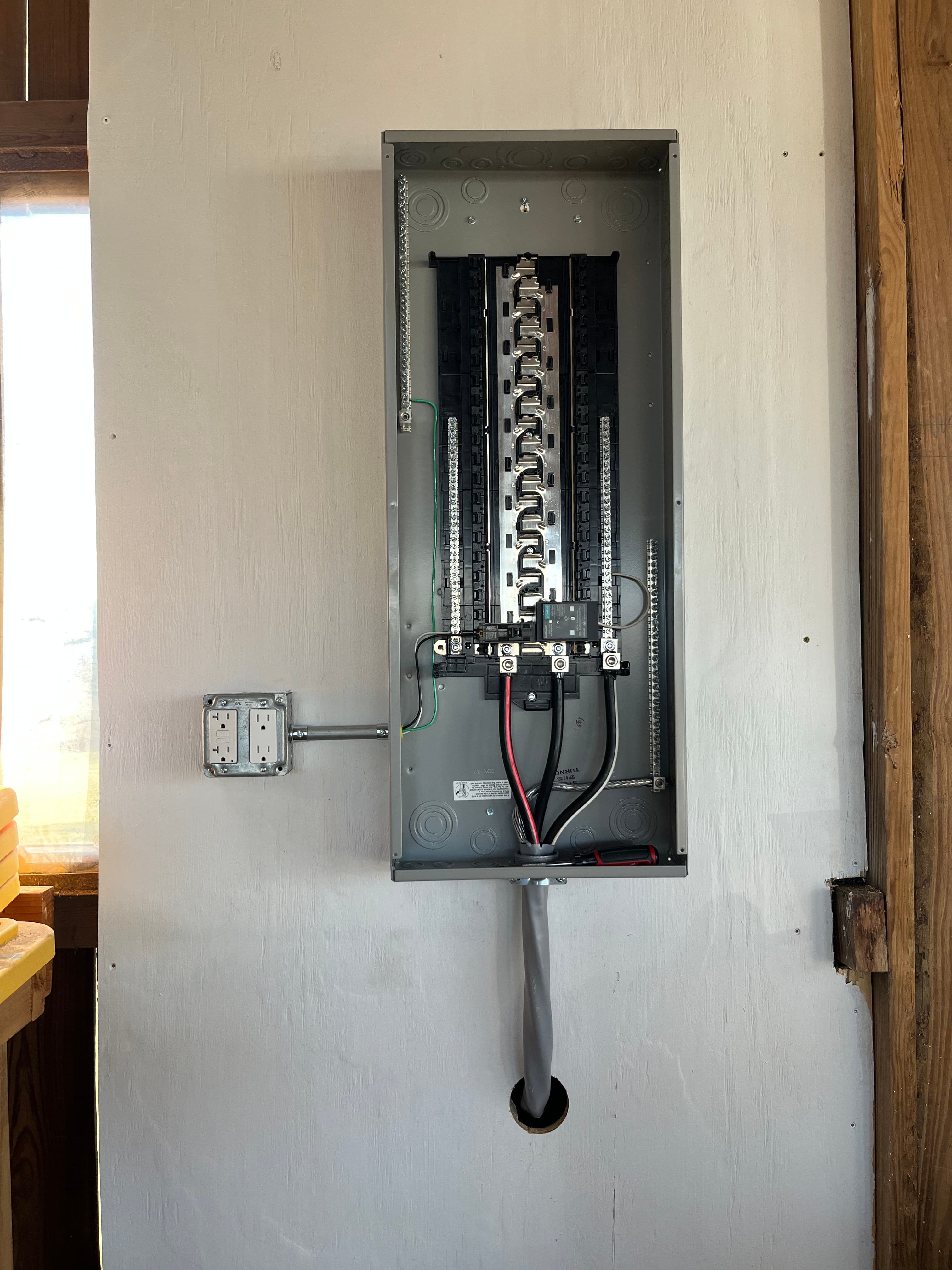 Project 200 Amp Panel and Service Install for a Barn Workshop image
