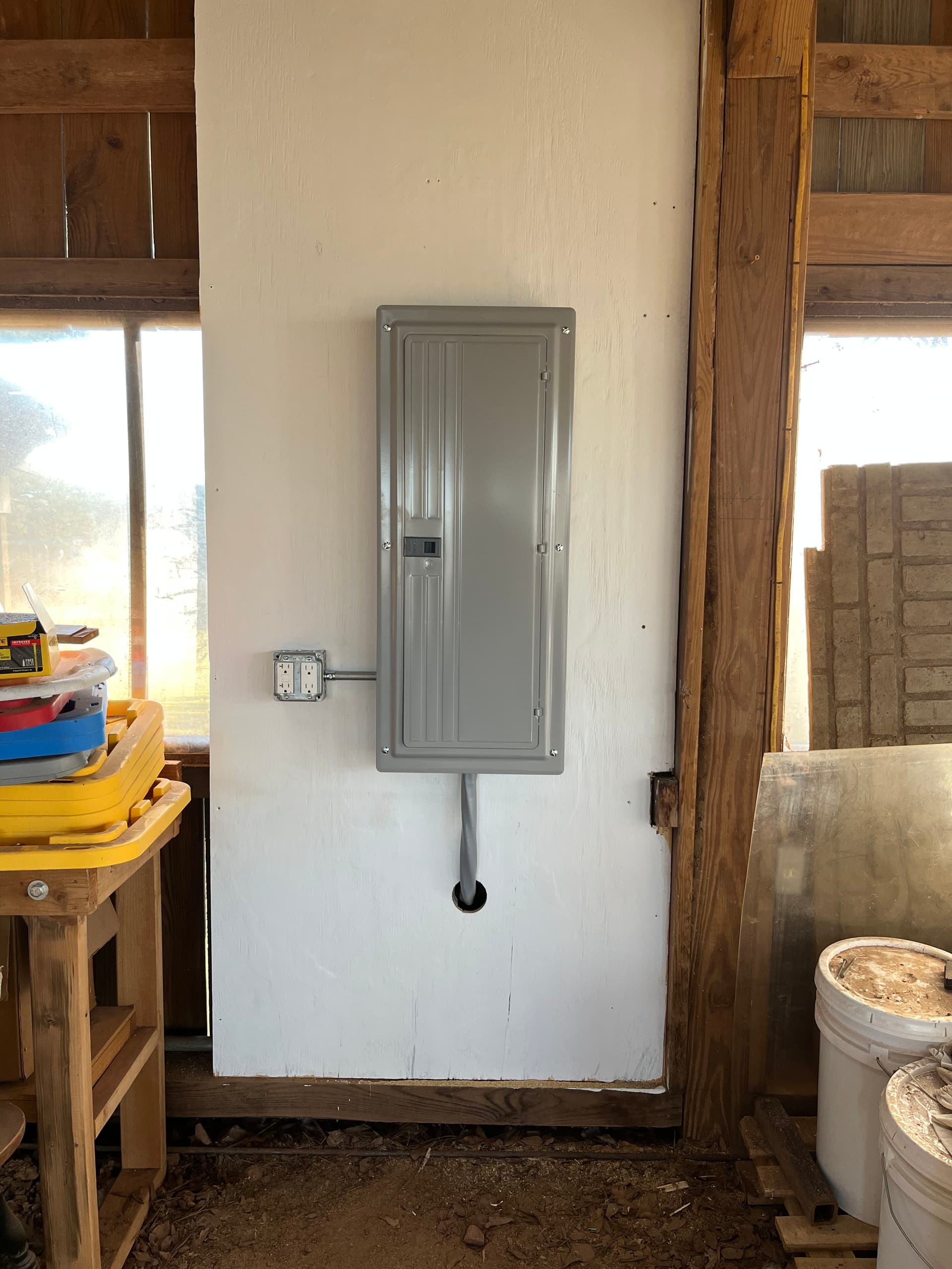 200 Amp Panel and Service Install for a Barn Workshop