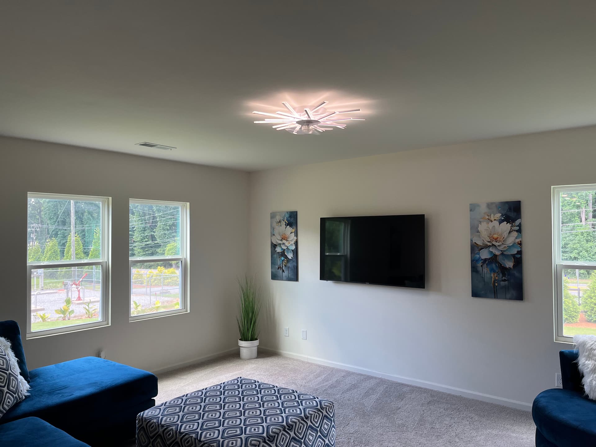 Gallery photos for Builder-Grade Fixture Swap Nets a Big Living Room Upgrade: Image #3